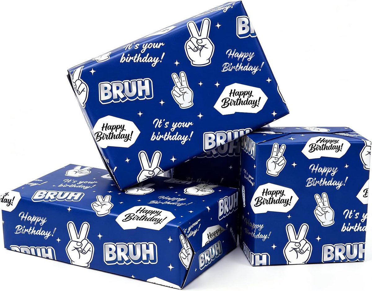 SnelShoppen - Cadeaupapier Bruh Zilver - Luxe Inpakpapier voor Verjaardagen, Feestdagen, Bruiloften en Speciale Gelegenheden, 70 cm Breed, Glanzend Zi