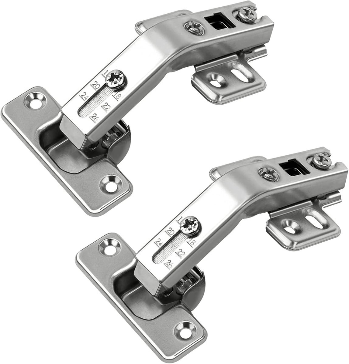 Scharnieren - 1 Paar 135 Graden Lazy Susan Gezicht Frameplaat voor Vouwdeur, Keukenkast, Koudgewalst Stalen Metalen Hoek Kast Deur