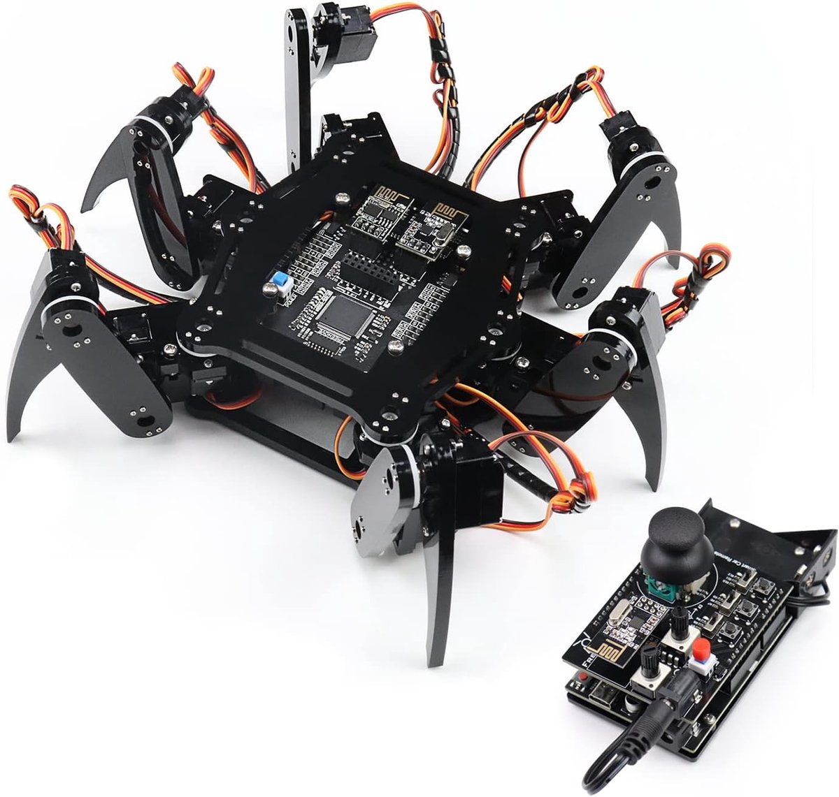 Hexapod Robot Kit Remote (Compatible Arduino Ide), Walking Crawling