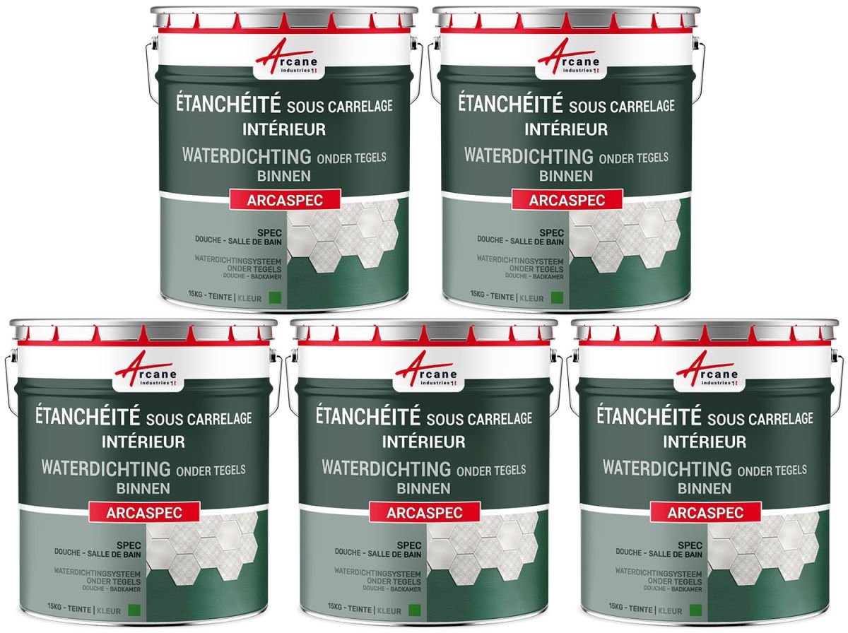SPEC waterdichtheid voor douche- en badkamertegels: ARCASPEC