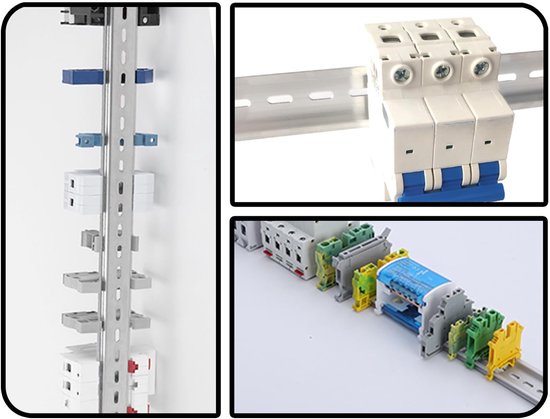 4 stuks DIN-rail, Hat aluminium sleuf, nooit roestend, montagerail — afbeelding 4