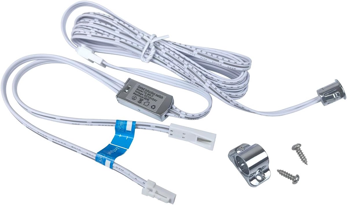 Mini inbouw bewegingsmelder 12 V binnen, DC 24 V LED bewegingssensoren dubbele deurbesturingsschakelaar kast deur geactiveerde lichtschakelaar voor garderobeverlichting, kastverlichting