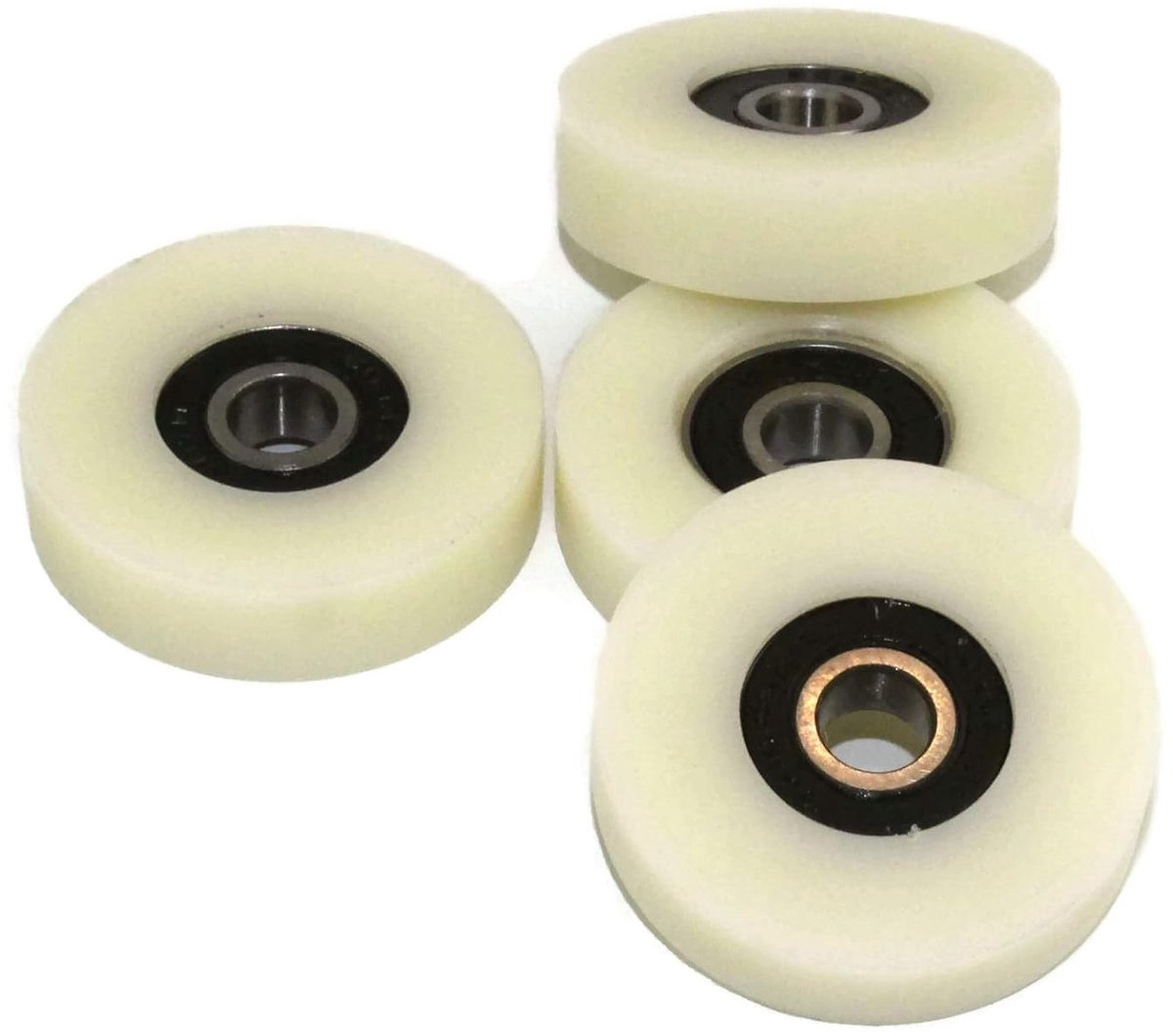 polyamide-wielen, 40 mm diameter, 10 mm breed, 8 mm lagers