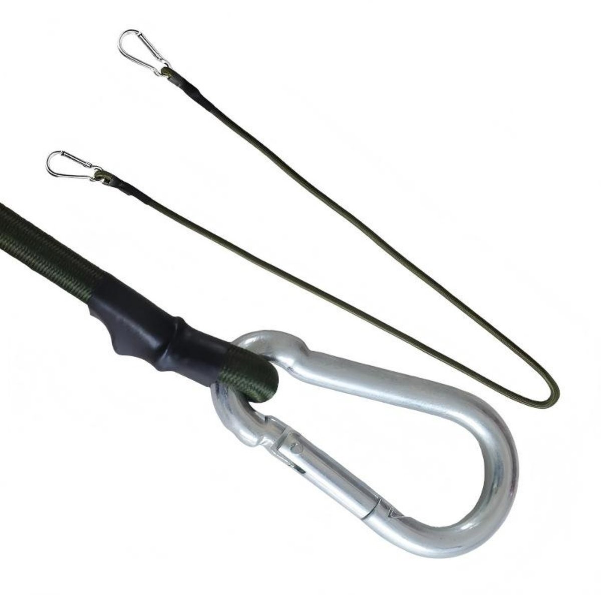 Elastische spanbanden - M - 0,8 cm x 150 cm – Spanelastieken / Tentriemen / Campingwaslijnen - Spanbanden-Verpakkingsbanden-Kabelbinders- Geschikt voor buitengebruik, kamperen, bundelen en inpakken – Draagbaar