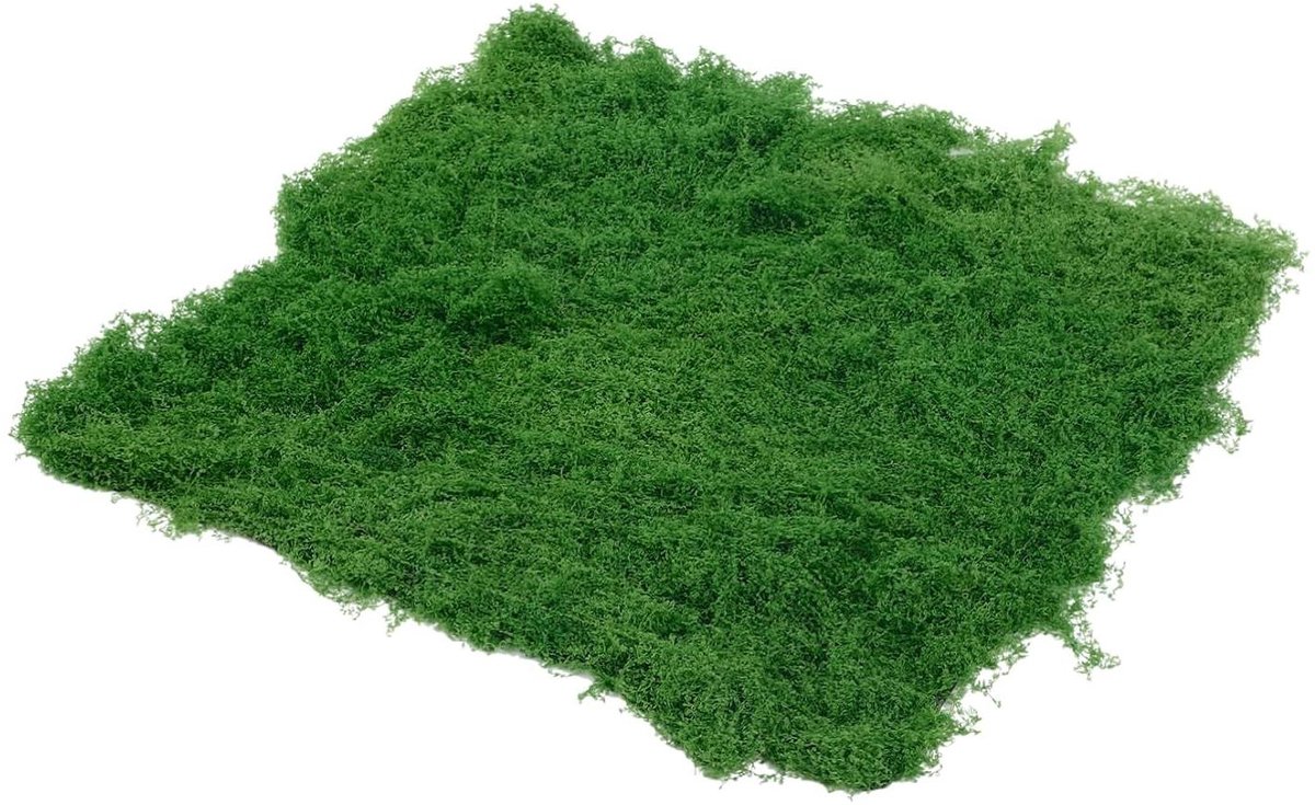Kunstmos Gazon - Decoratief Gras - Mini Tuinieren - Levensgetrouw Design - 50x50x4 cm - Groen