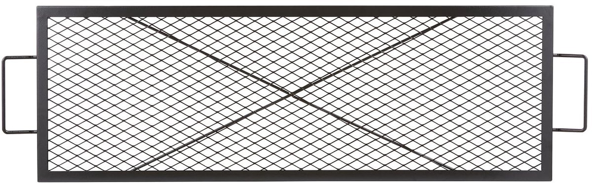 Omgoods - X-Marks Fire Pit Grill Grate - Heavy Duty Grill Grate voor Buiten