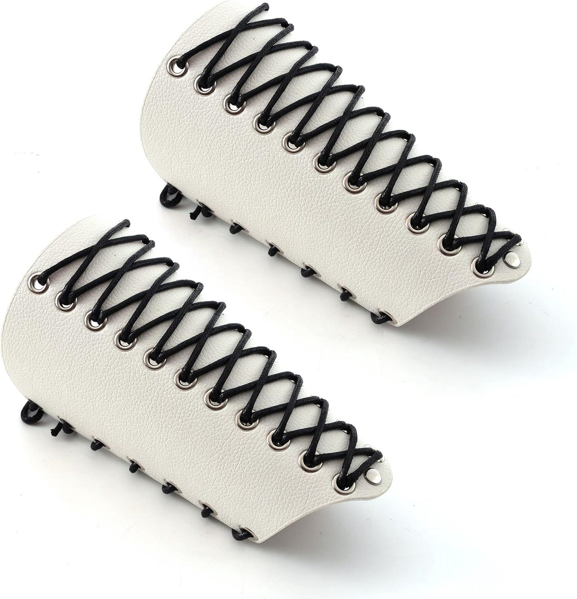 Heren leer brede manchet wrap Gauntlet polsband bevestiging arm armsteun manchet verstelbaar