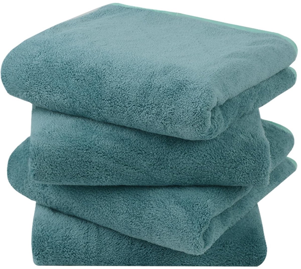 Omgoods - Set van 4 Microvezel Handdoeken voor Haar