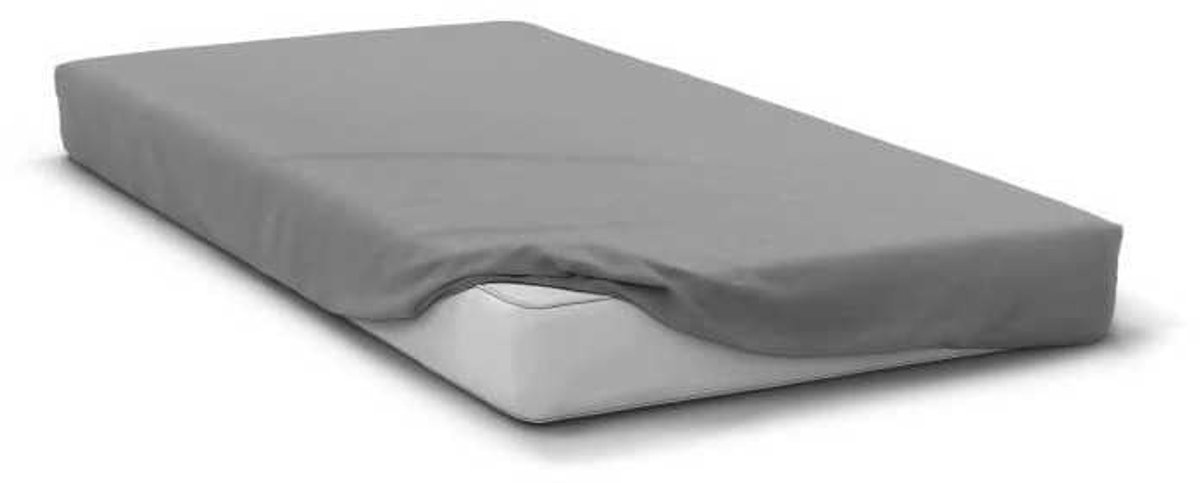 Omgoods - Fitted Sheet 90 x 190 cm - Stretch Hoogte 30 cm - Lichtgrijs