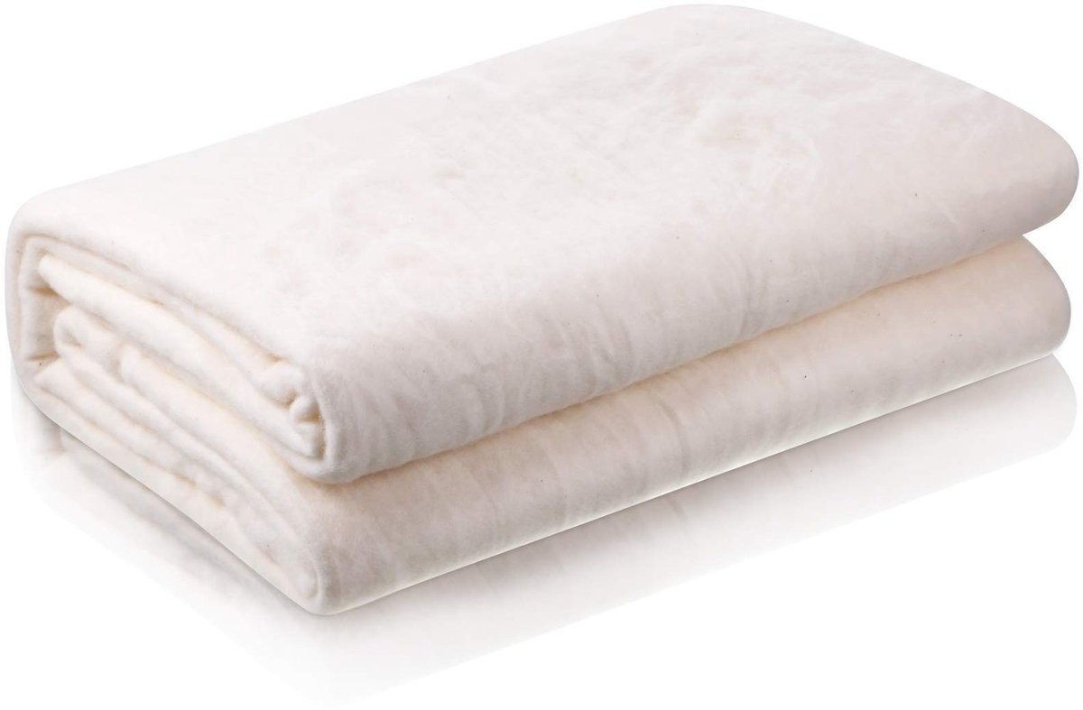 Omgoods- Batting Lichtgewicht Natuurlijke Katoenen Stof - Quilt - Draagbaar Handwerk - Kussens - Geschikt voor Binnen/Buiten - 2 x 1,5 m - Quiltvulling
