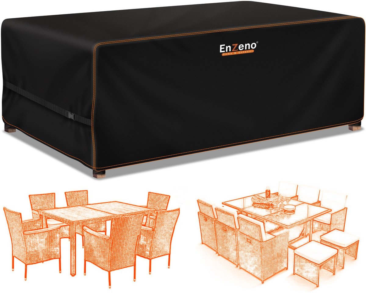 Omgoods - Waterdichte Tuinmeubelhoes voor Outdoor 120x90x74 cm - Oxford Stof met Bevestigingsriem