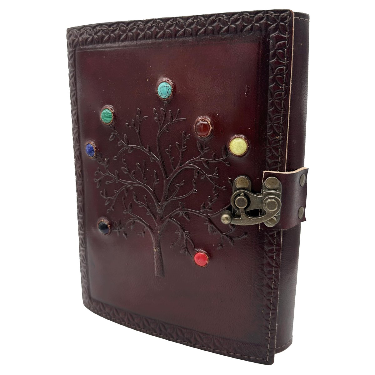 Omgoods - Handgemaakte Leren Grimoire Dagboek - Voor Wicca en Spreuken