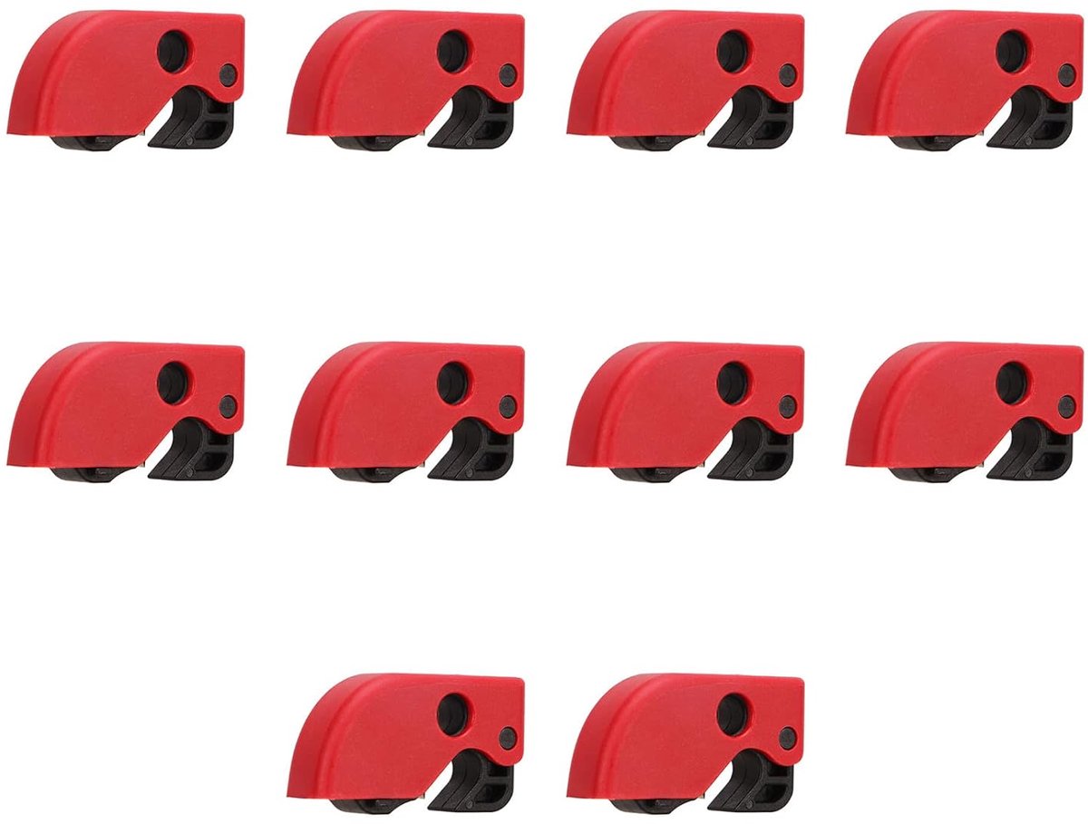 -tagout -pack van 10, Miniatuurstroomonderbreker Vergrendeling Hangslot, Kleine Elektrische Veiligheidsvergrendeling voor Stroomonderbrekers, Elektrische Isolatie
