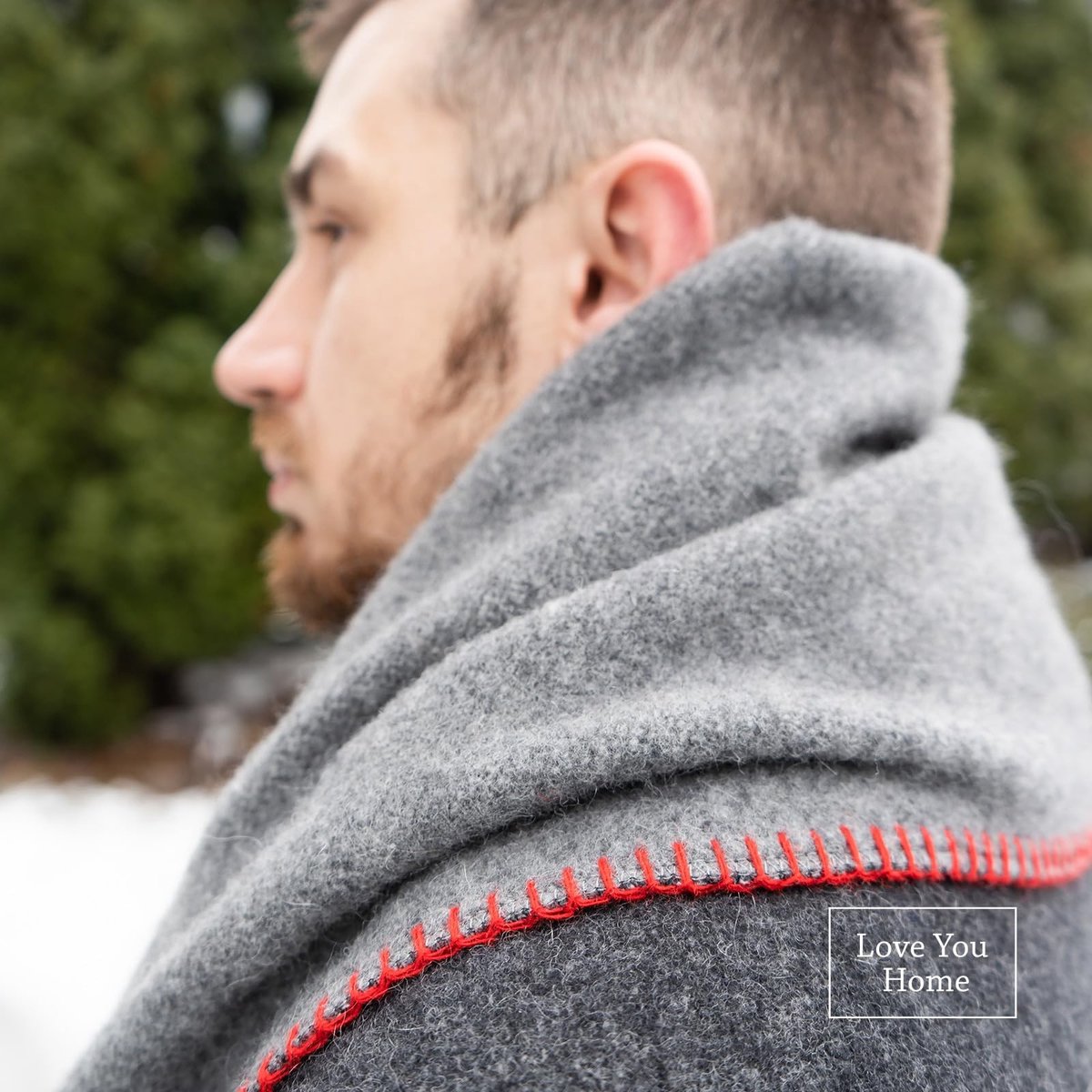 Omgoods - Merino Wol Dekbed - Ideaal voor Kamperen en Reizen, 130x170cm, Grijs-Donkergrijs