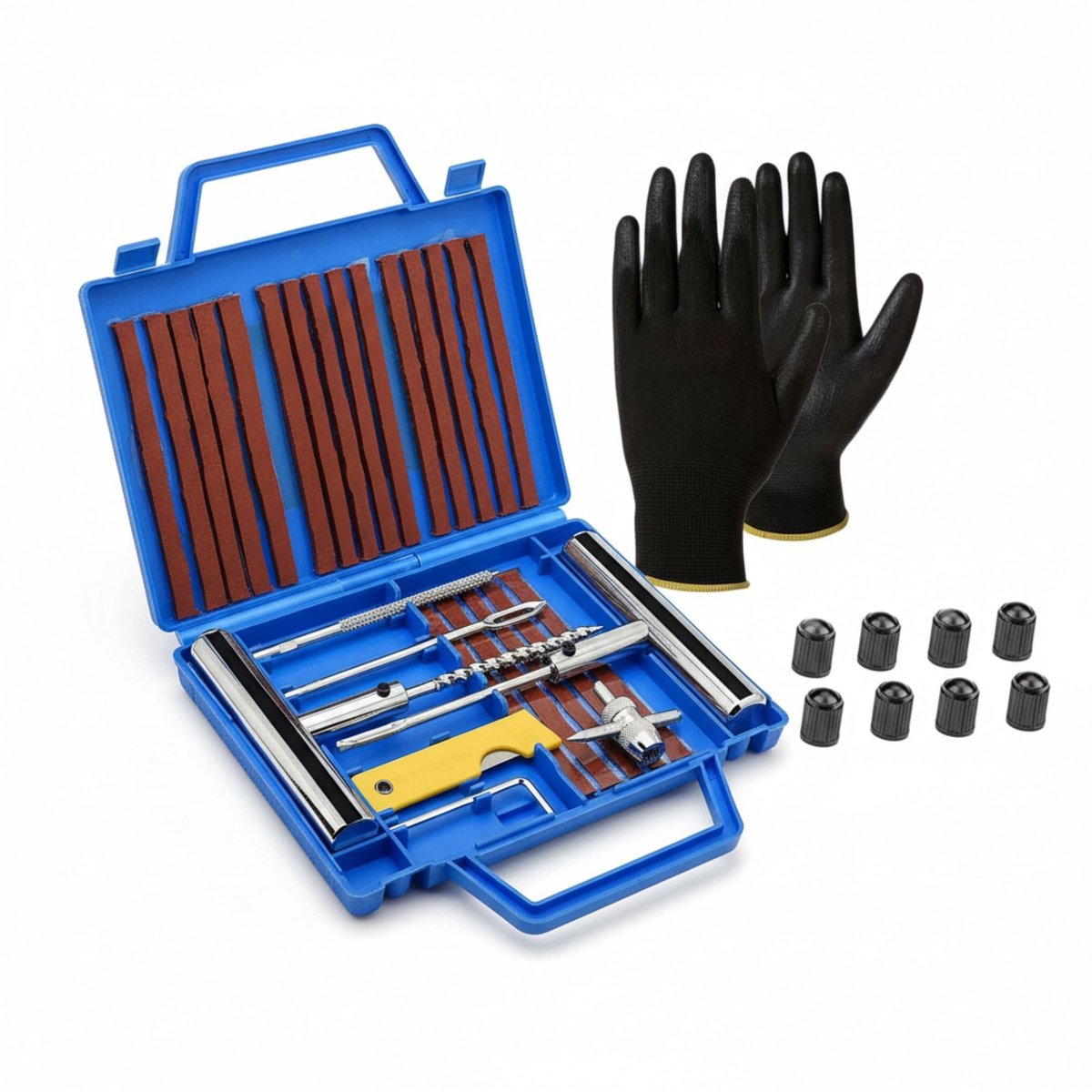 Omgoods - 37-delige Bandenreparatie Set Tubeless voor Auto en Fiets