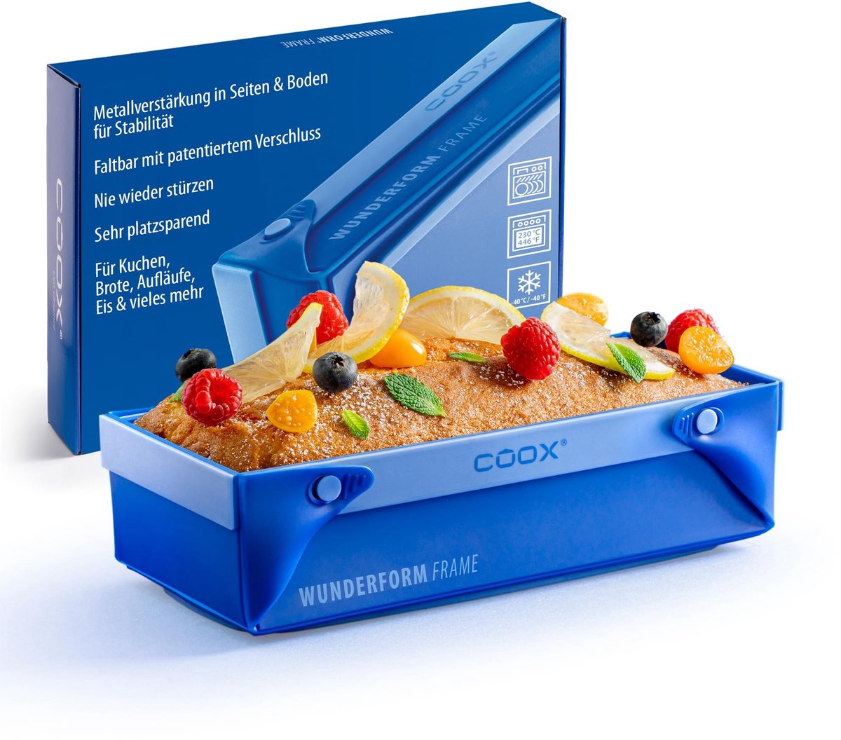 Omgoods - WUNDERFORM Vouwbare Siliconen Bakvorm M - Blauw