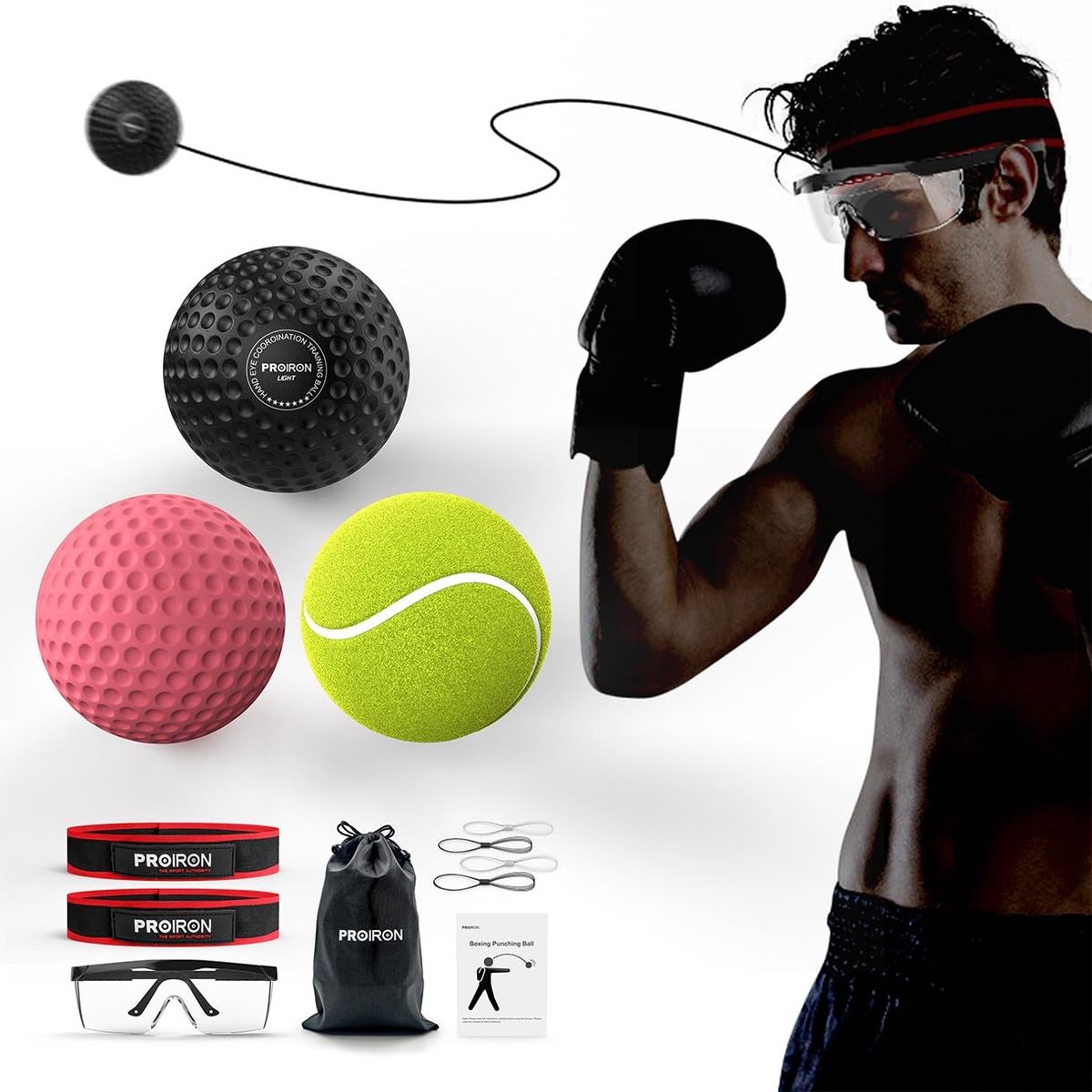Omgoods - Boxing Reflex Ball voor Snelheid en Coördinatie Training