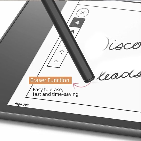EMR Stylus Pen voor Remarkable 2 met gum, vervangende pen voor Remarkable Digital Paper, alternatief voor marker Plus, 4096 drukgevoeligheid, palmafwijzing, wordt geleverd met 5 penpunten — afbeelding 2