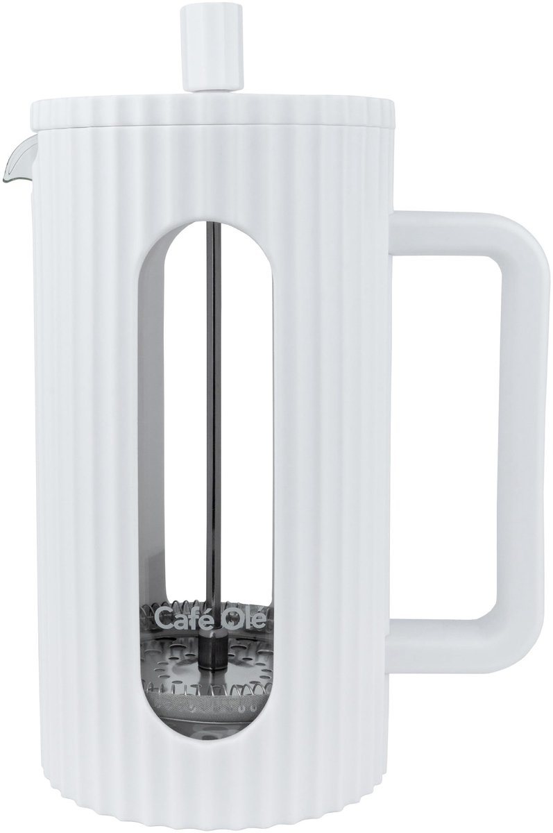 Omgoods - Ciao 8 Cups Cafetiere - French Press in Wit