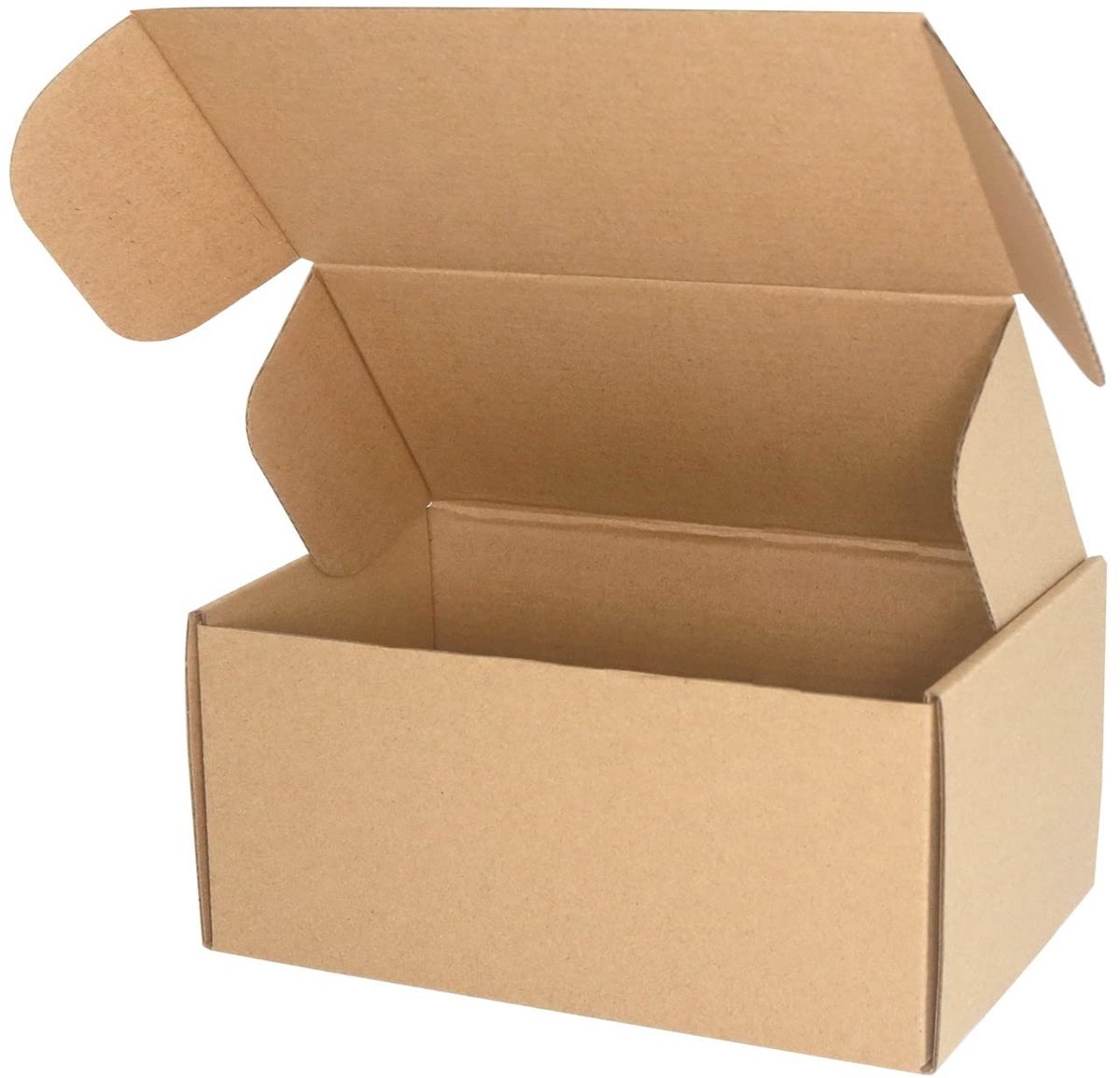 Omgoods - Verzenddozen Set van 10 - Bruine Kartonnen Dozen voor Kleine Pakketten