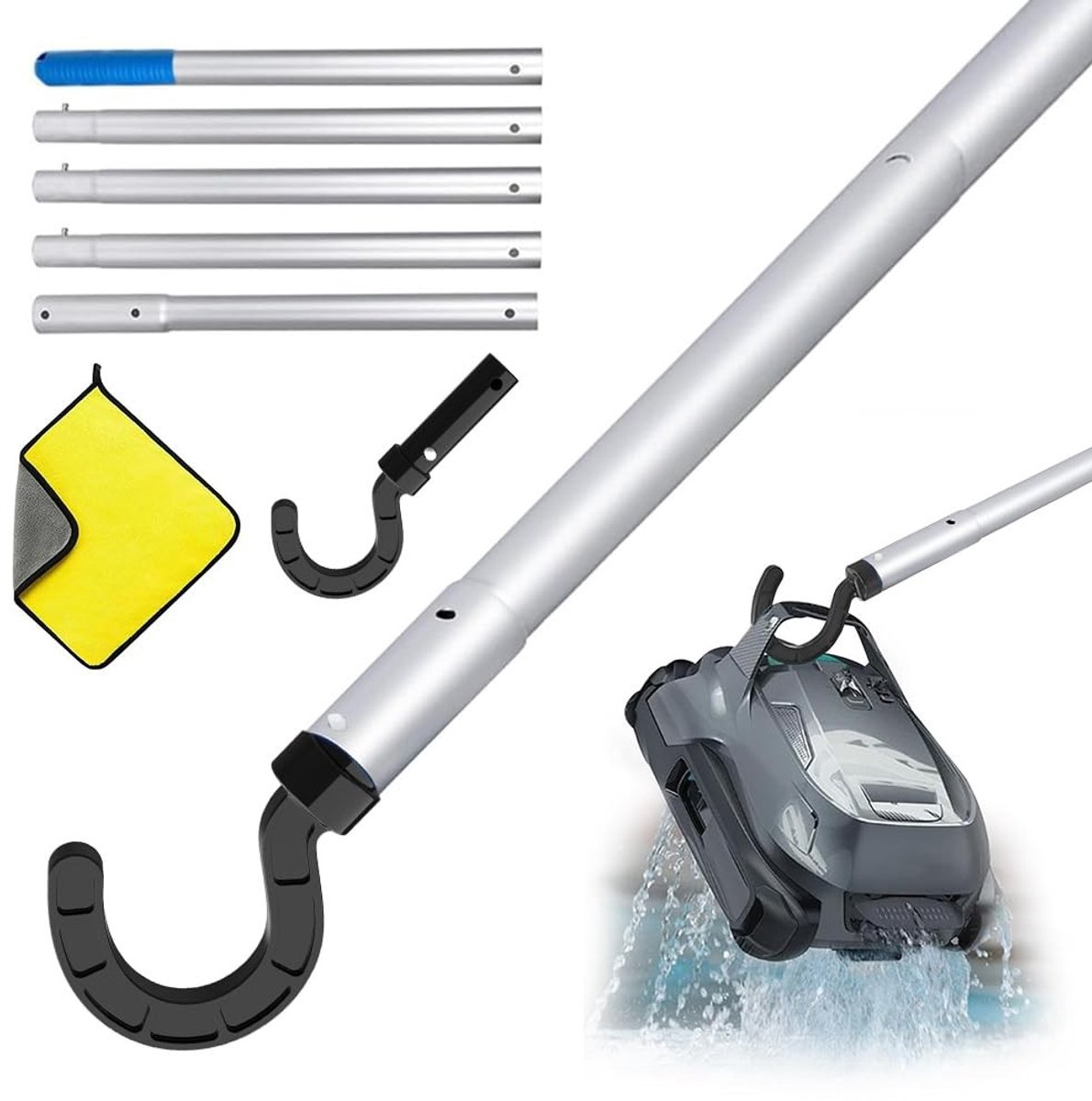 Omgoods - HEYIDAMAI Pool Robot Hook - Pool reinigingsaccessoire met aluminium stangen
