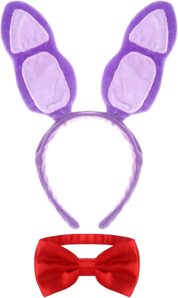 Konijnenoren Haarband, Cosplay Bunny Ears, Sprookjeskostuum, Pluche Konijnen Haaraccessoire voor Halloween & Pasen