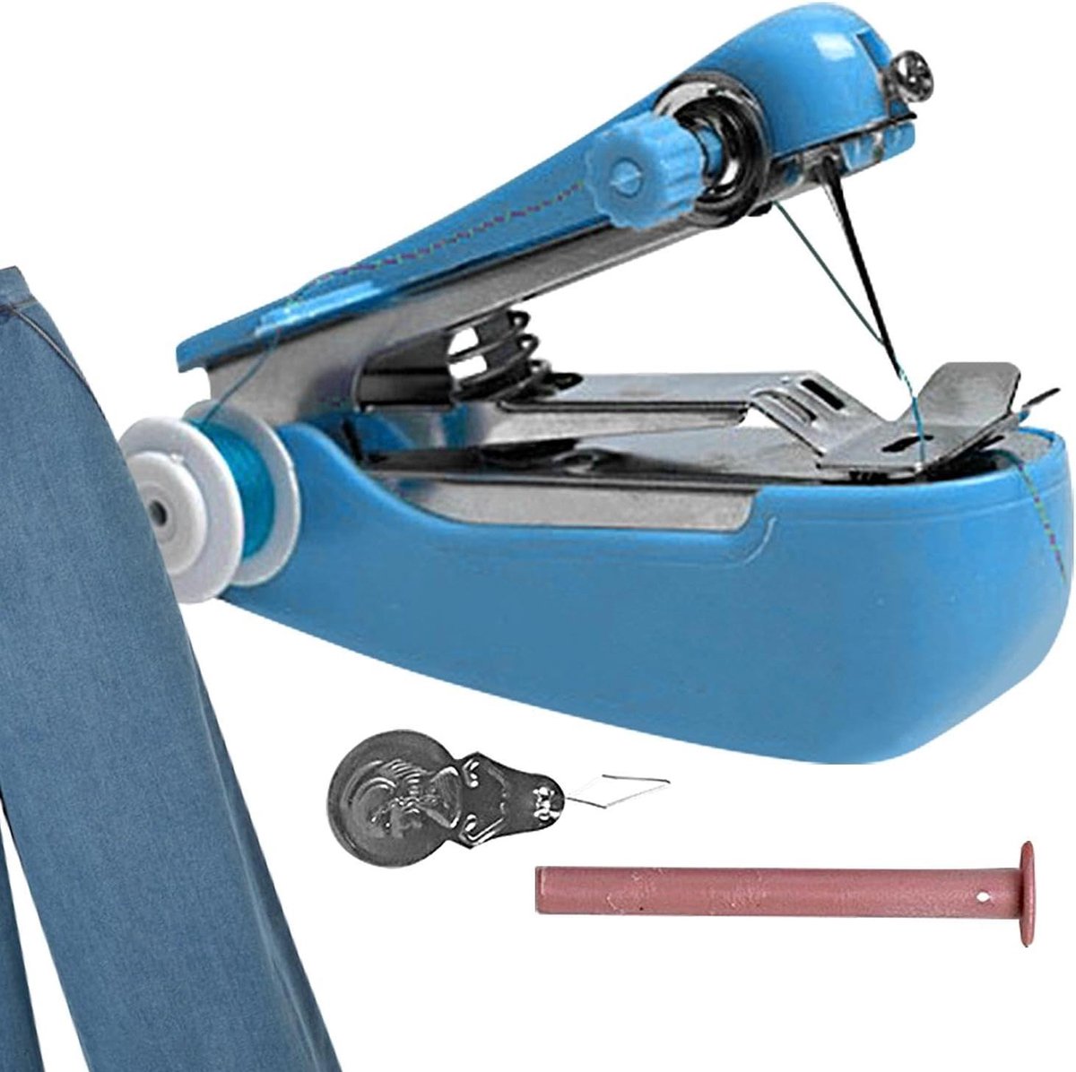 Draagbare Naaimachine - Handnaaimachine Elektrisch Apparaat - Kleding Repareren - Compact Hittebestendig Ontwerp - 5.2 x 7.2 x 5.2 cm
