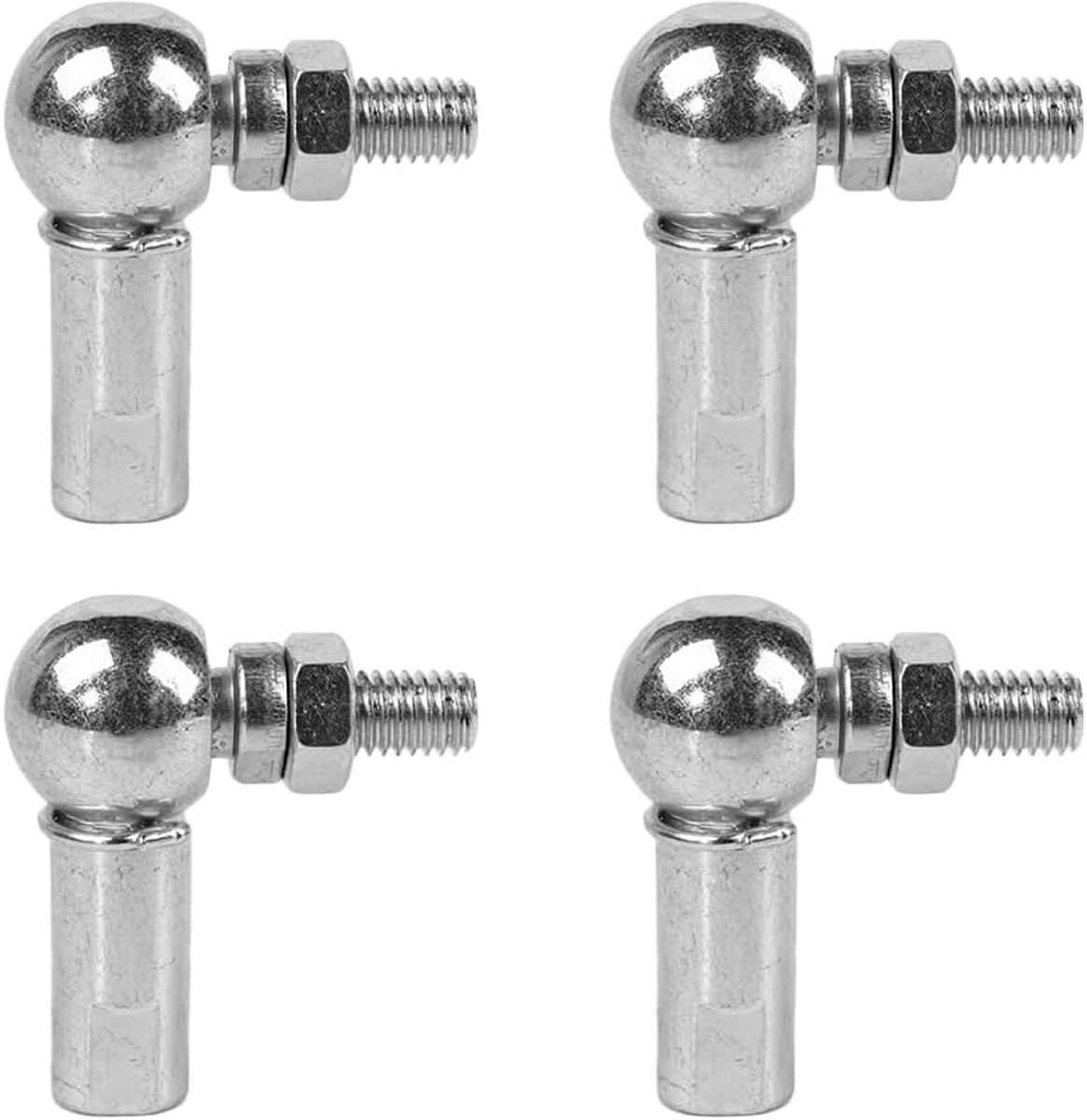 4 STUKS L-vormige kogelgewrichtstang met schroefdraadstang M5 universele koppeling aseindlager met schroefdraadstang
