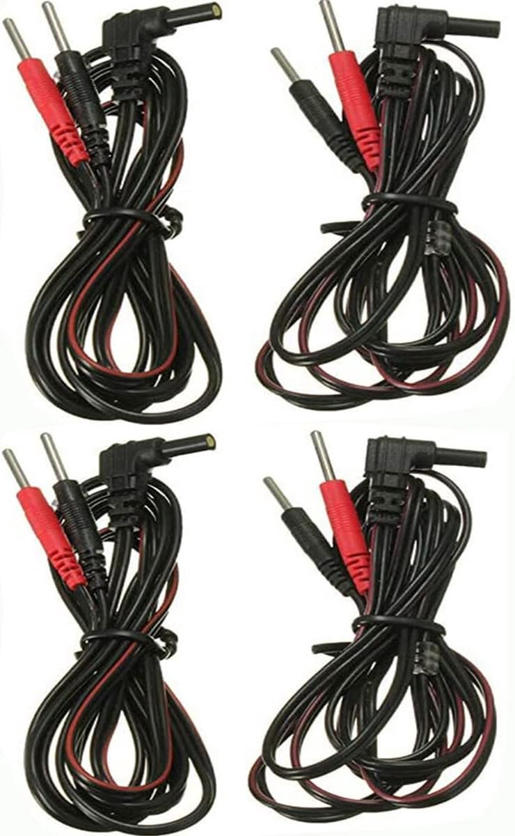 Elektroden Aansluitkabel DC 2.35 Stekker 2.0 mm met Vrouwelijke Verbinding (4 stuks)