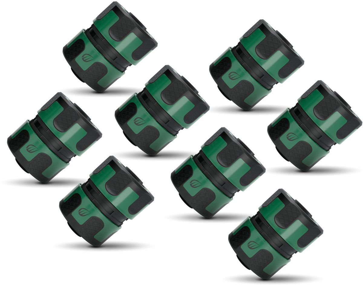 Omgoods - Reparatieconnector voor Tuinslangen, 3/4 Inch, 8 Stuks