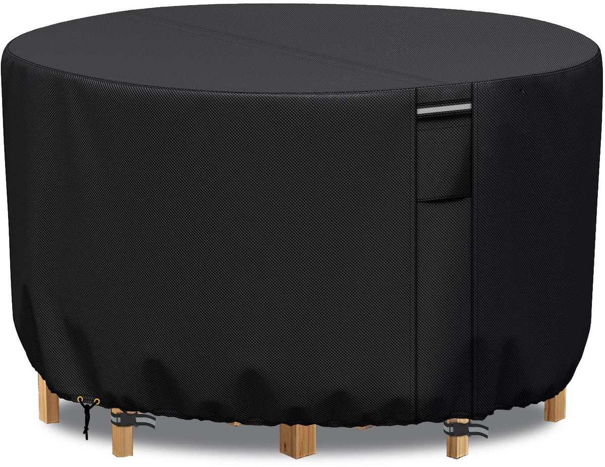 Omgoods - Waterdichte Ronde Tuinmeubel Cover Ø130x71cm met Ventilatie