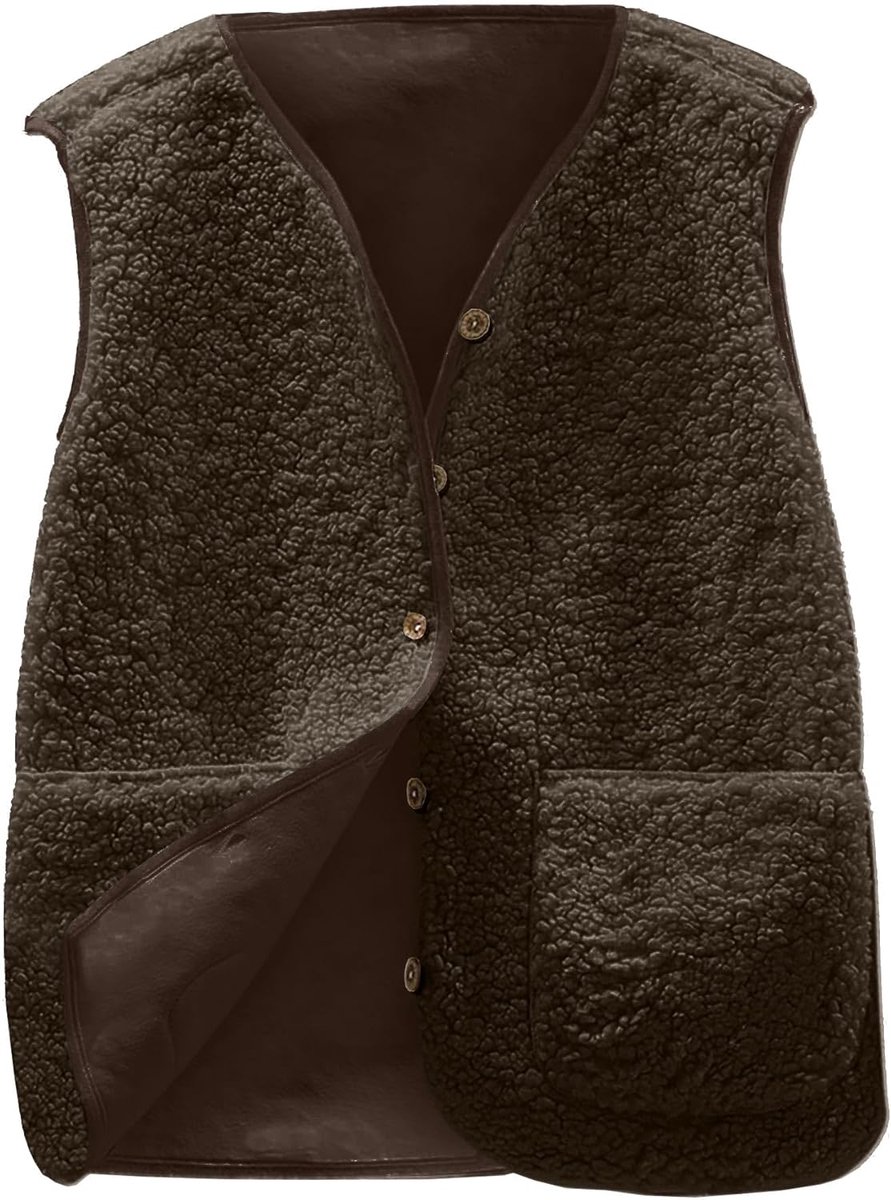 Damesvest, mouwloos, fleece, mouwloze jas, dames, winter, warm, mouwloos, zacht, warm, modieus, casual jas, pluizige jas, vest