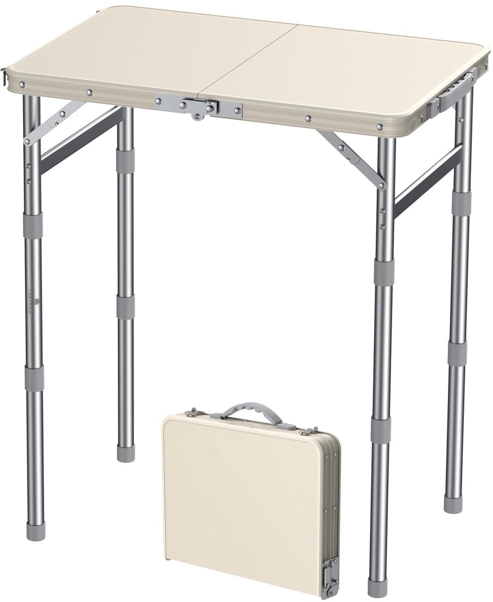 Omgoods - Vouwbare Campingtafel met 3 Hoogtes - Waterdicht en Draagbaar