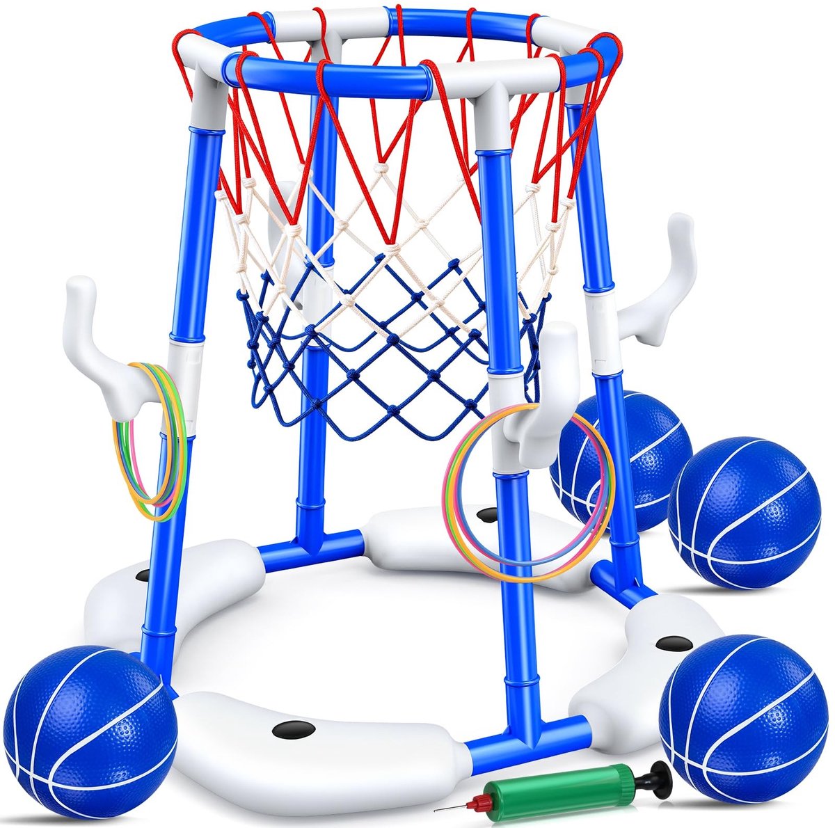 Omgoods - HaoVrisn Zwembad Basketball Set - 2-in-1 Water Speelgoed