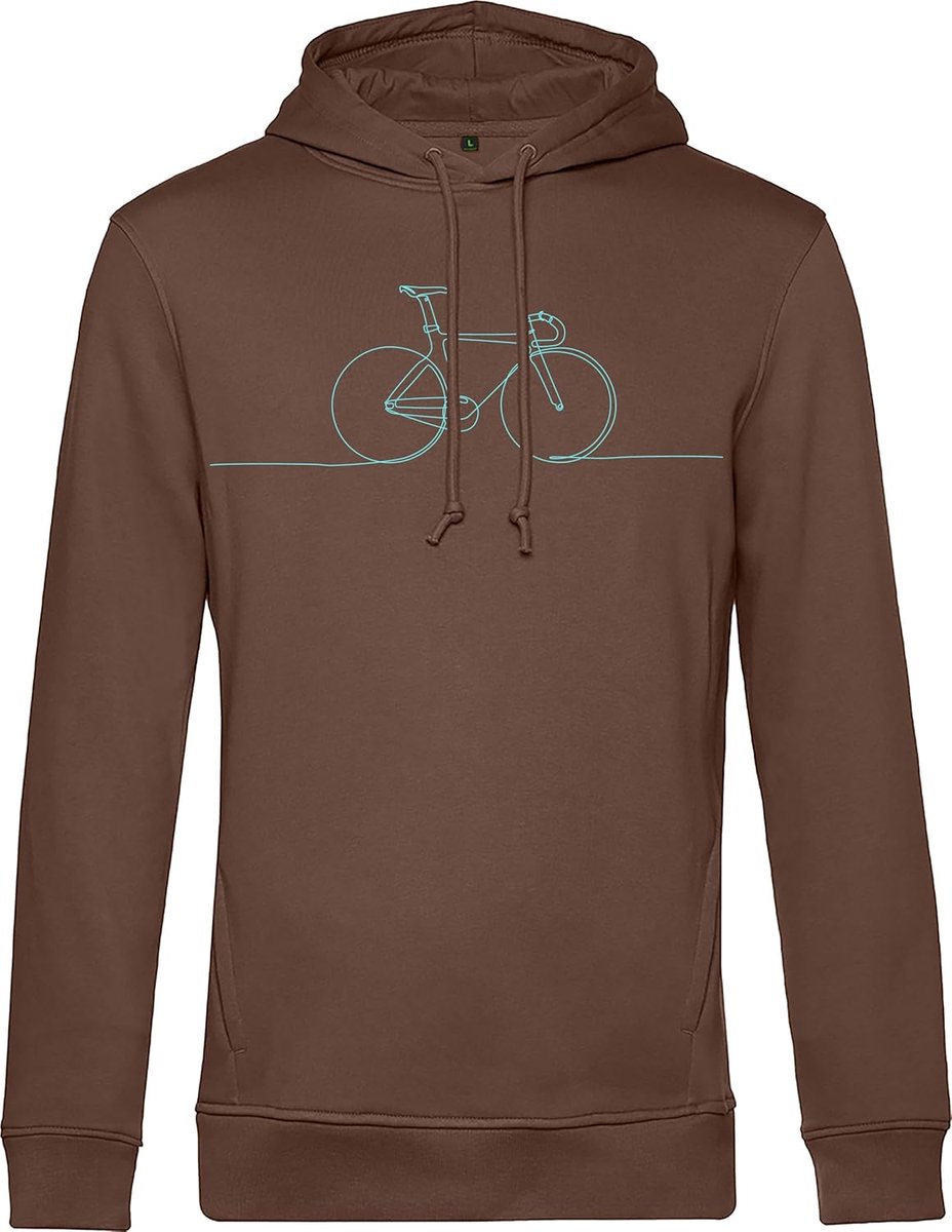 minifan Biologische fiets-trui: racefiets - fiets hoodie - cadeau voor fietsers - mountainbike racefiets MTB BMX uitrusting - wieltrui - trui - uniseks hoodie