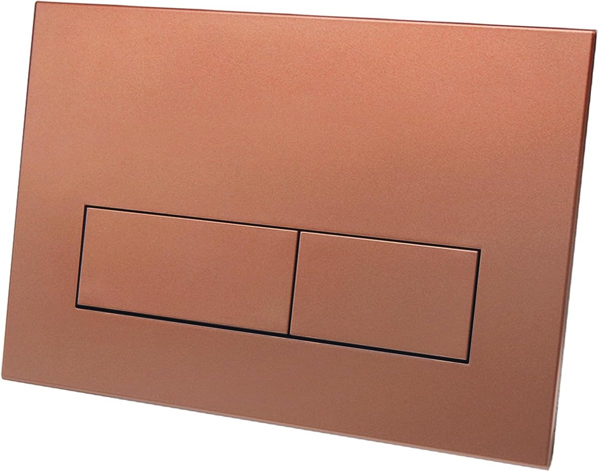 wc-spoelbak, compatibel met Geberit Sigma 01/20/30, UP300 & UP320, dubbele spoeling, bedieningsplaat 245 × 164 mm, met inbouwframe (brons)