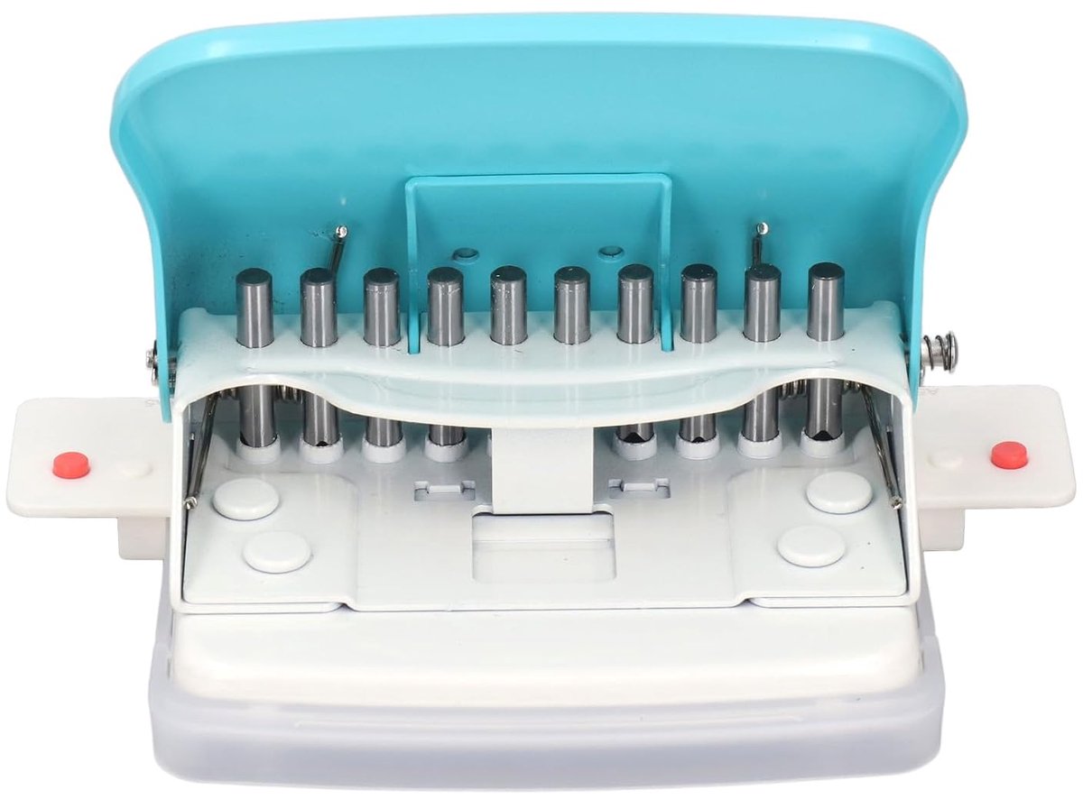 Bindmachine, 10-gaats, Papierbindermachine, Draagbare Draagbare Spiraalbinder, A4 A5 A6 A7 Spoelboek Ronde Perforator, Kambindmachine, School Thuis