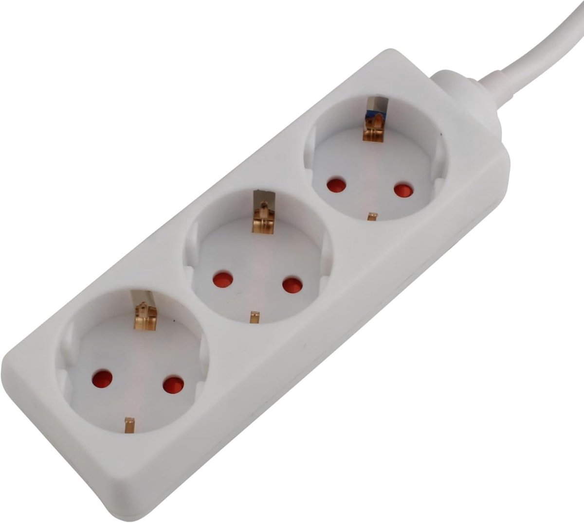 3-voudig tafelstopcontact stopcontact stekkerdoos, 1,4 m, wit