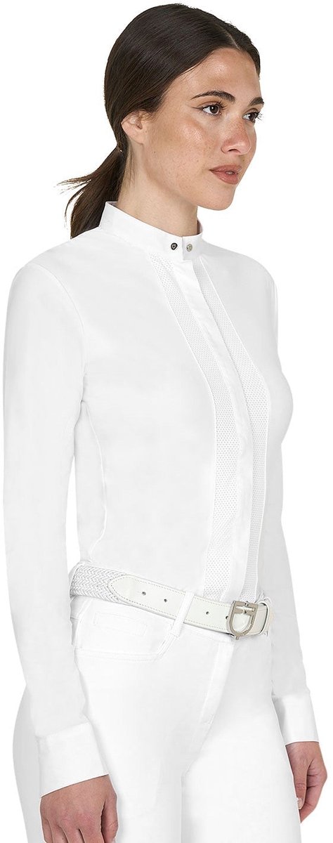Equestro Wedstrijdshirt Dames L Wit