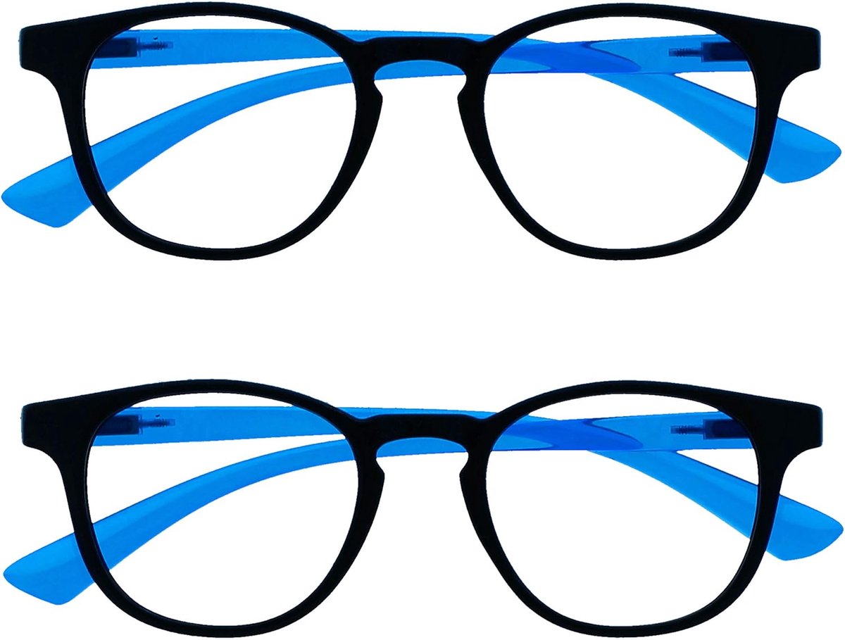 Kinderen 2 Stuks Blauw Licht Blokkeert Bril Scherm Bescherming Jongens Meisjes Leeftijd 6+ Zwart Neon Blauw Roze BB47