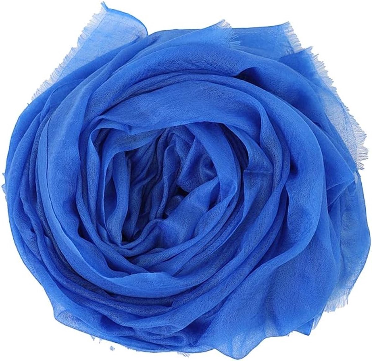 100% kasjmier pashmina vederlicht ring sjaal franjes stola van fijn 200 garen kasjmier draden, 14. koningsblauw, 200 cm X 100 cm