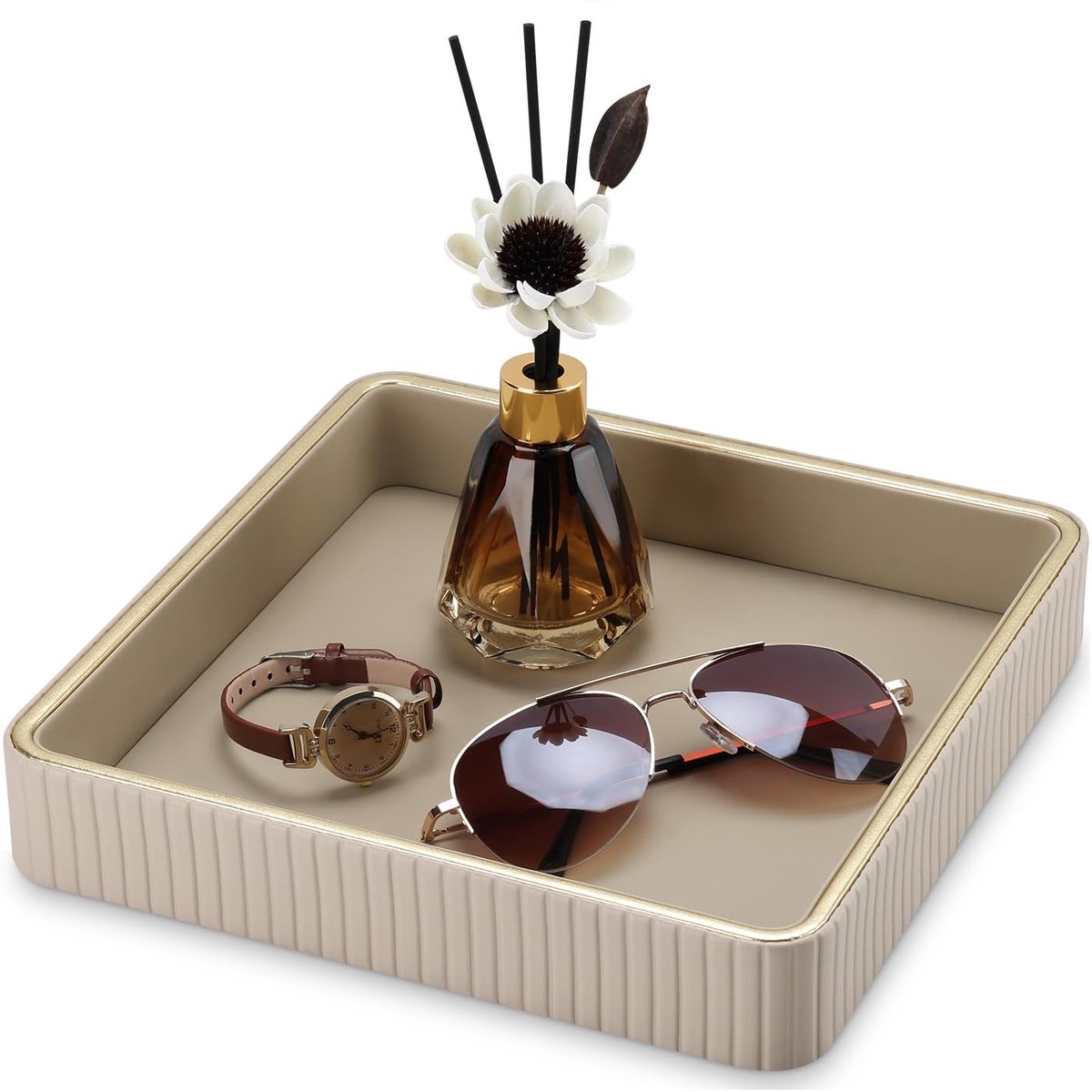 Omgoods - Empty Bag Leather Valet Tray - Decoratieve Opbergtray