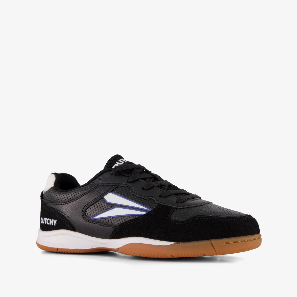 Dutchy Sharp kinder zaalschoenen IC zwart wit - Gymschoenen - Maat 34 - Uitneembare zool