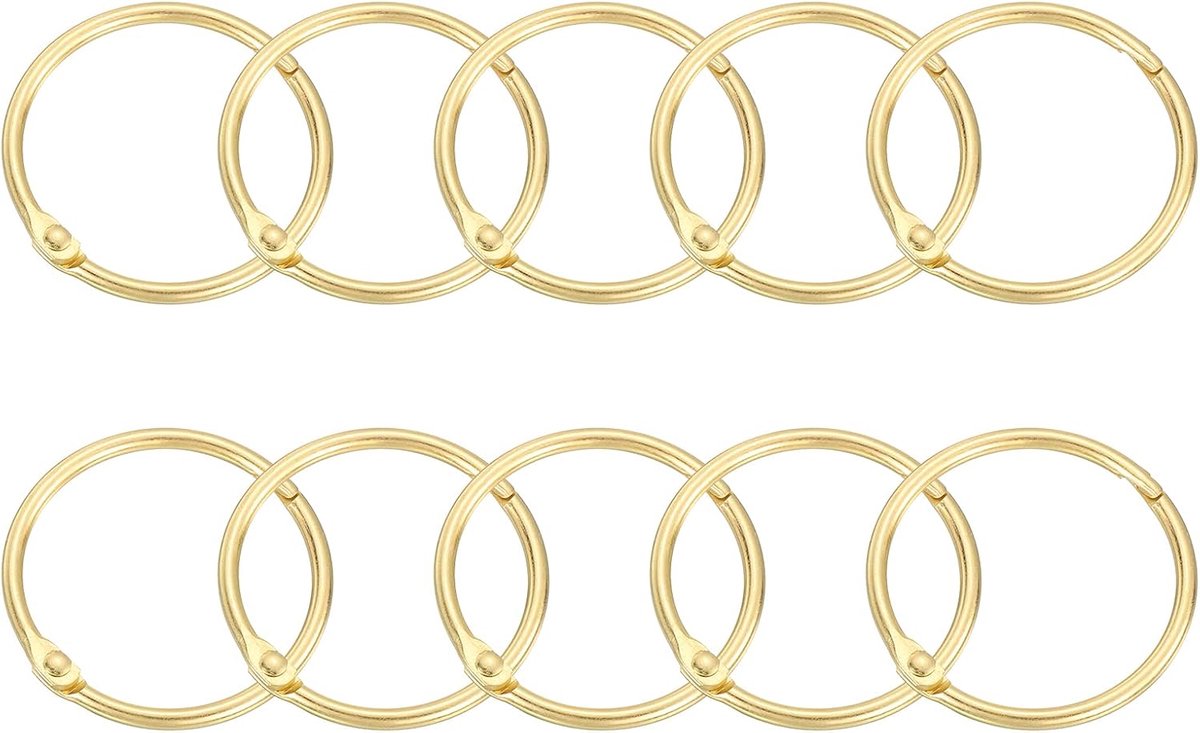 SnelShoppen - Douchegordijnringen - 24 Stuks Ronde Haakjes voor Douchegordijnen van Koolstofstaal - 1,5 Inch Losbladige Ringen voor Douchegordijnroede