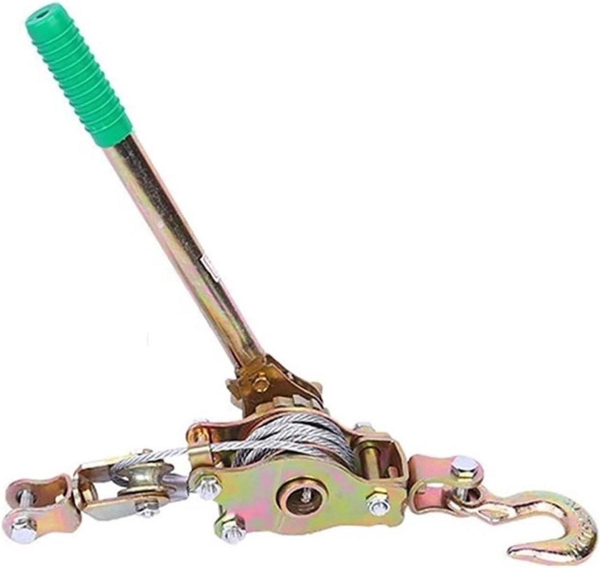 Handlier 2T - Kabelspanner Lier - Lading Zekeren - Verdikt Tandwiel - 1.6m Lijnlengte - Zwart