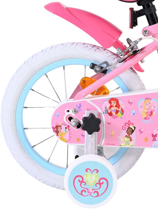 Magic Royals Kinderfiets - Meisjes - 14 inch - Roze - Twee handremmen — afbeelding 4