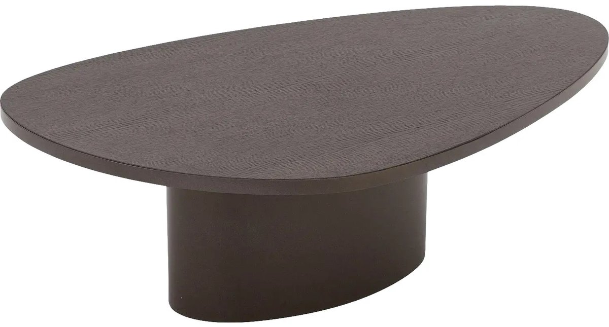 Goossens Salontafel Solea - 100 x 30 x 60 - eiken - bruin - organisch eiken fineer donkerbruin