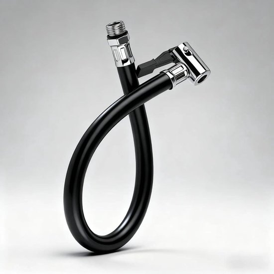 Verwijderbare Pomp Slang voor Banden, 36.5 cm Lange Slang met Rubber Ring voor Auto, Motor en Fiets - Ideaal voor Bandenoppompen en Onderhoud