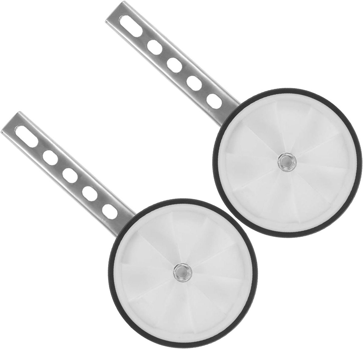 Kinder Fiets Stabilisatoren - Zijwielen Balanswielen - Kinderen Leren Fietsen - Universeel Verstelbaar - 12-20 inch - Wit