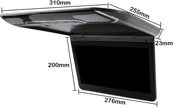 Draagbare autodvd-speler - Plafond monitor - Films kijken - Spiegelfunctie telefoon - 11.6 inch scherm - Beige — afbeelding 4